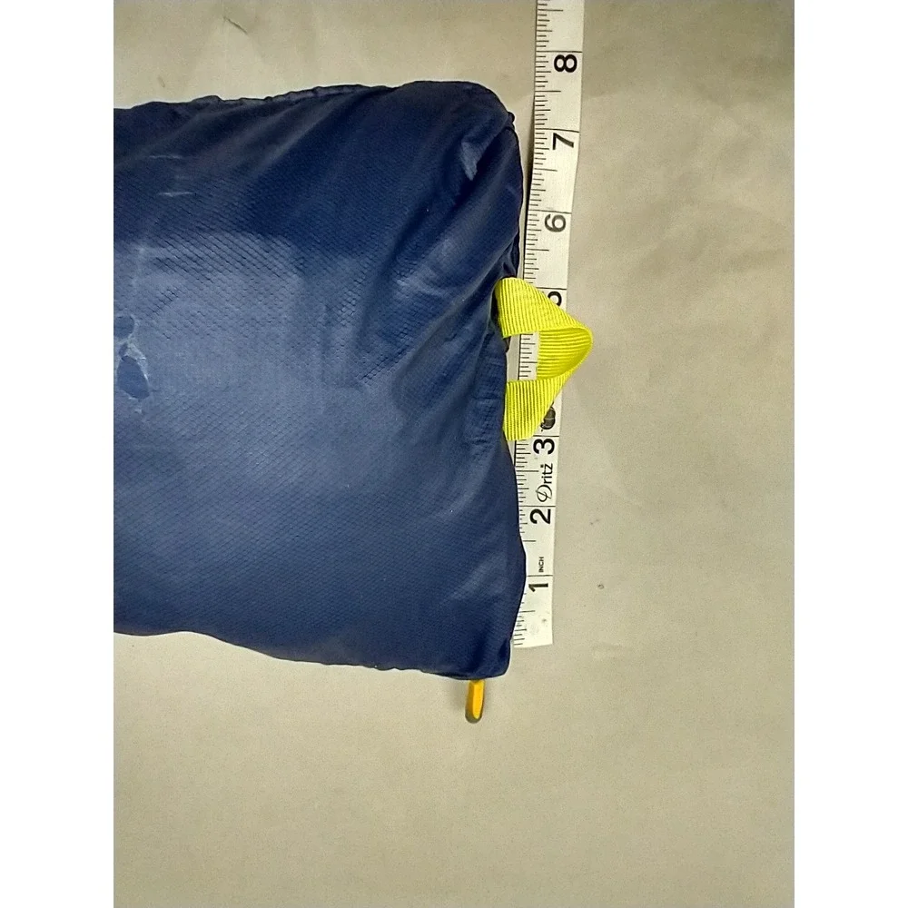Nathan Packable Mesh Drawstring‎ Backpack Blue Yellow Cycling L Travel Bag